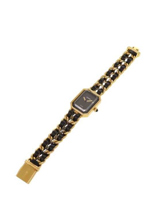 Chanel Premier M Leather Black Gold Quartz Watch Dial main image 6